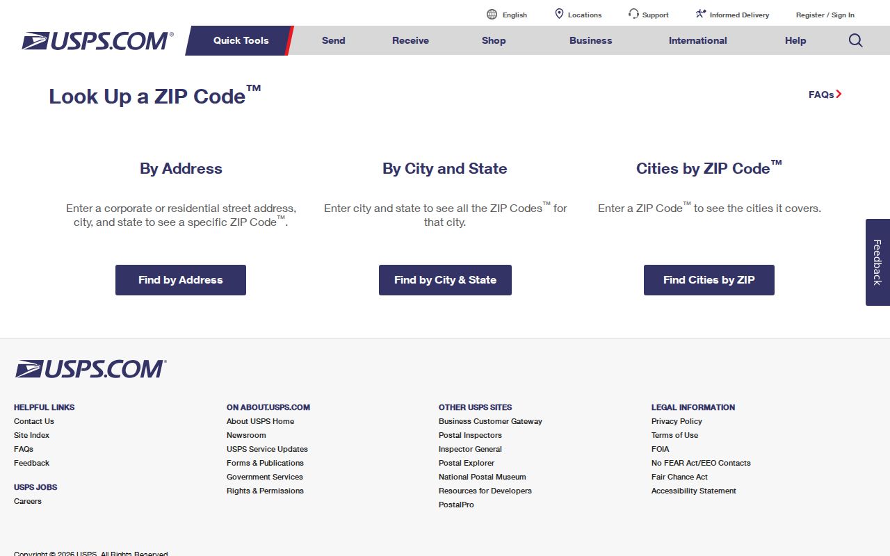 Ogden ZIP code directory USPS postal lookup modes